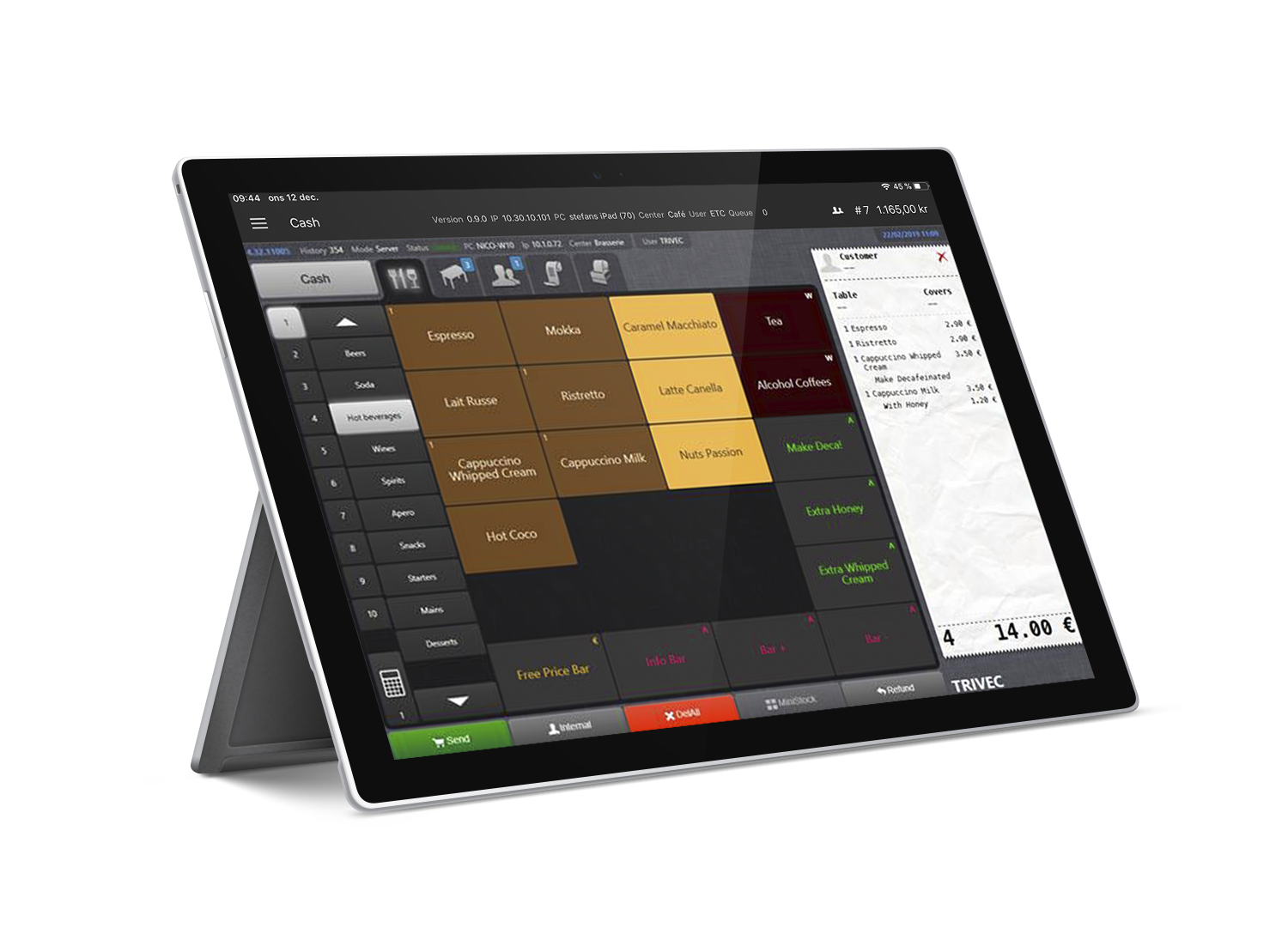 Trivec POS Surface Go