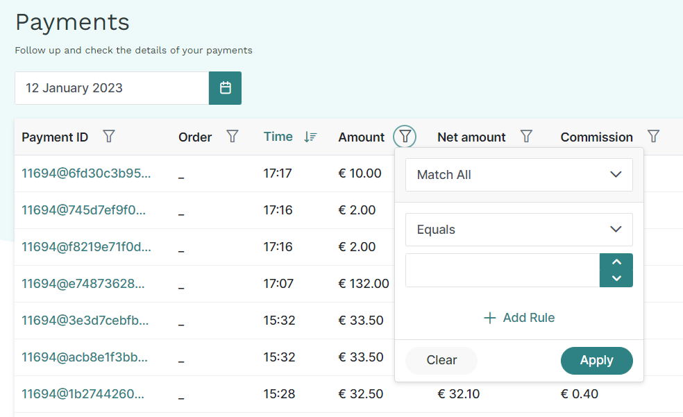 payout page Payout page